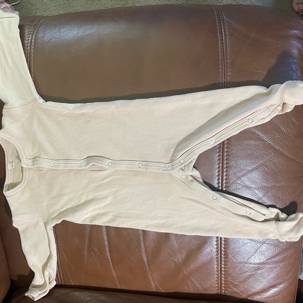Quincy Mae Light Tan Baby Onesie